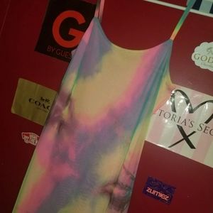 tie dye midi dress size L
